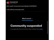 One of Adin's communities on X was suspended (Image via X)